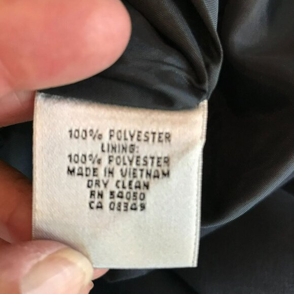 Kasper NWT Sheath Dress Sleeveless Navy Blue Size 12 Lined Classic Event V Neck - Picture 11 of 15